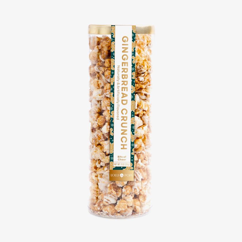 Gingerbread Crunch Popcorn Tube