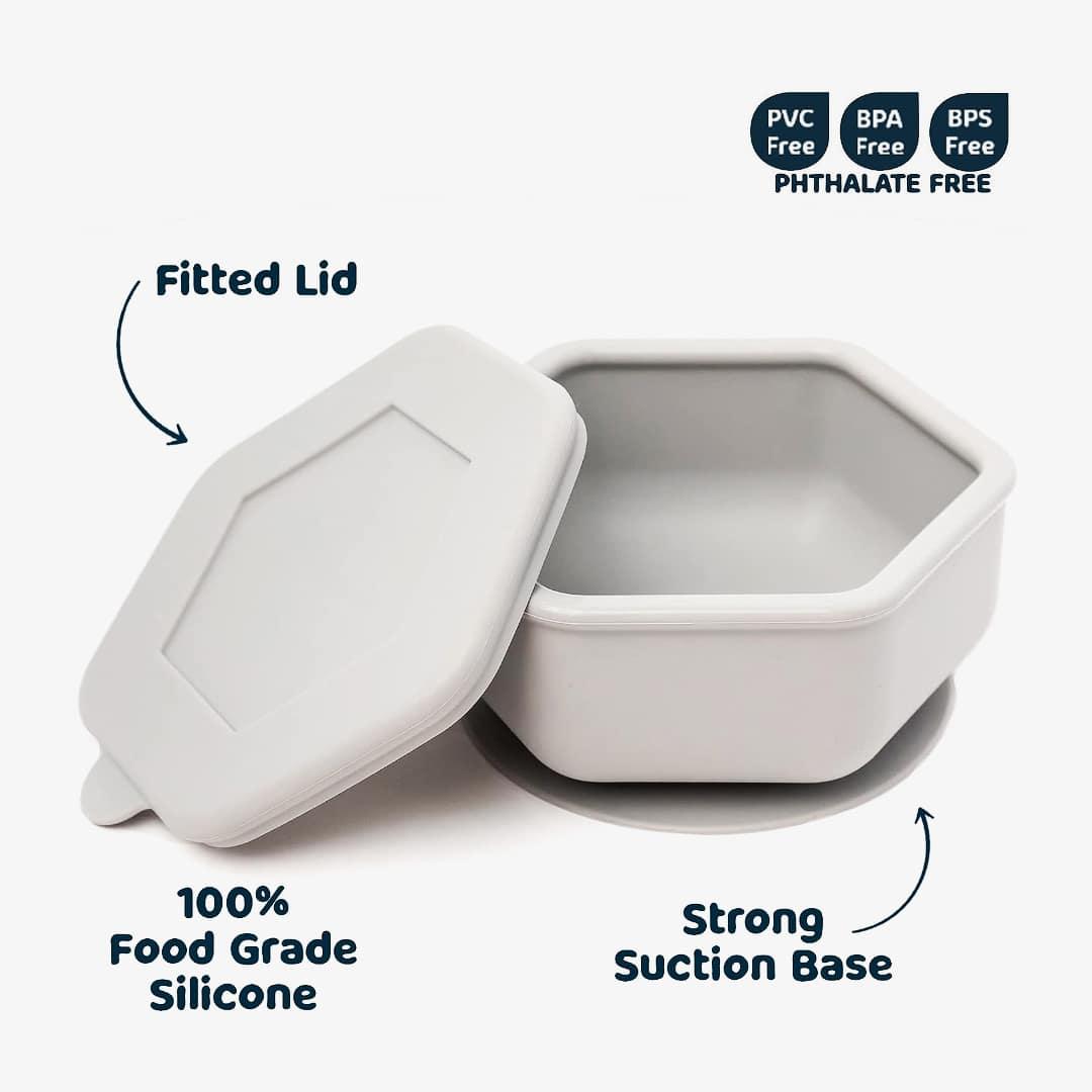 Silicone Suction Bowl and Lid Set