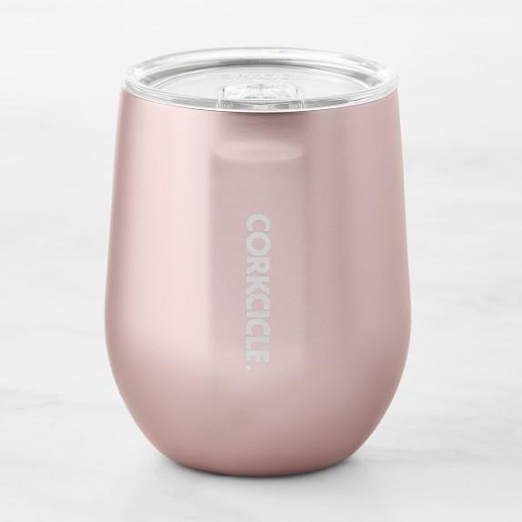 Rose Metallic Stemless Wine Cup