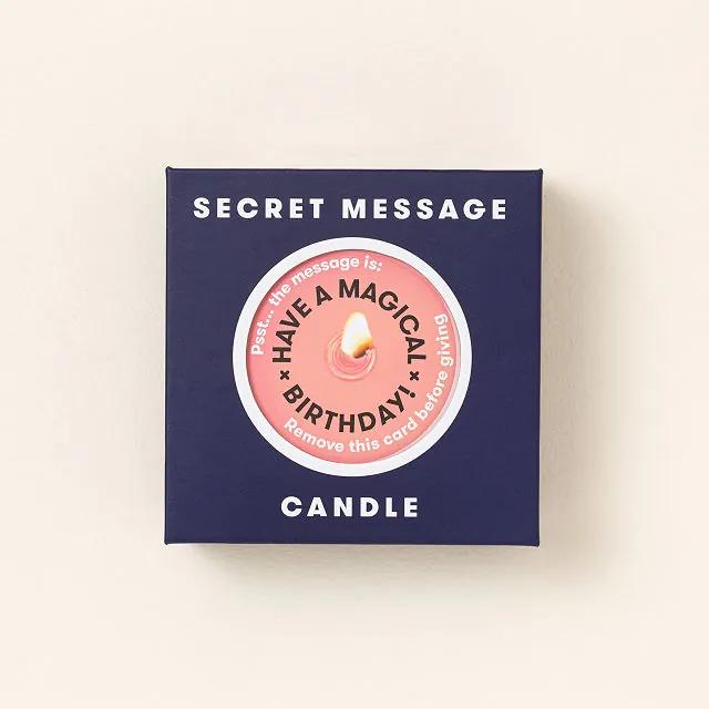 Magical Birthday Secret Message Candle