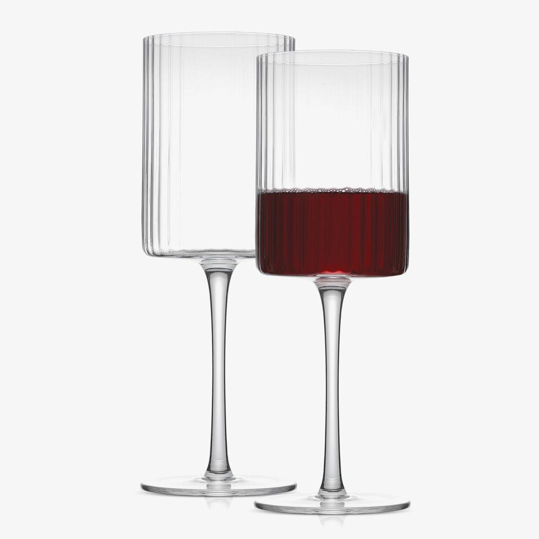 Elle Fluted Wine Glasses