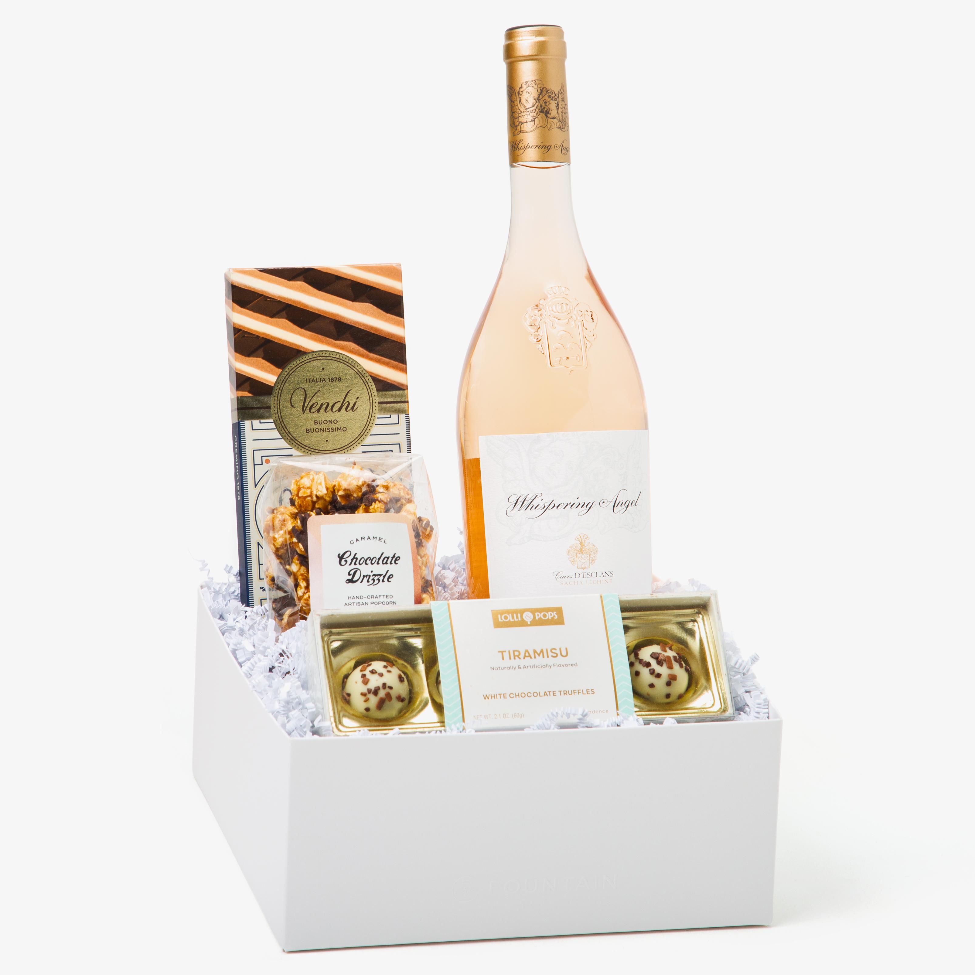 Wine & Chocolates - Whispering Angel Rose